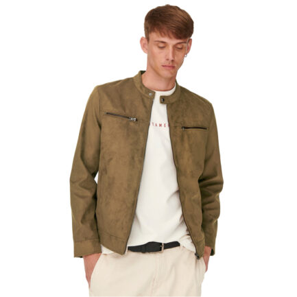 ONLY & SONS ΑΝΔΡΙΚΗ ΔΕΡΜΑΤΙΝΗ SUEDE