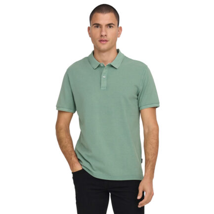 ONLY & SONS T-SHIRT POLO WASHED