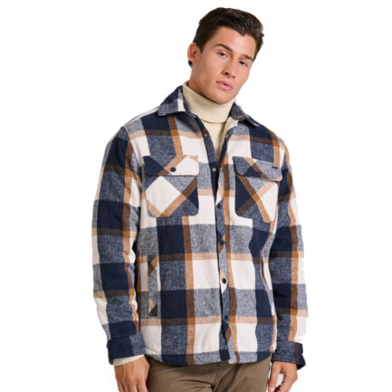 FUNKY BUDDHA ΑΝΔΡΙΚΟ OVERSHIRT RELAXED ΜΠΟΥΦΑΝ ΚΑΡΟ