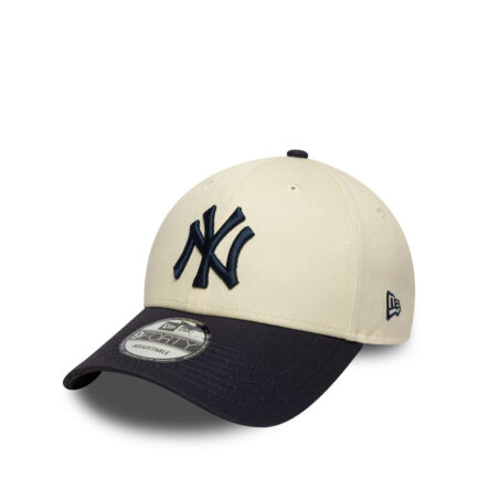 NEW ERA NEW YORK YANKEES COLOUR BLOCK 9FORTY LIGHT BEIGE