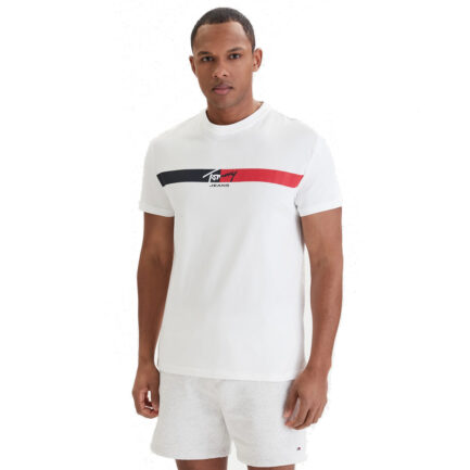TOMMY JEANS ΑΝΔΡΙΚΟ T-SHIRT SIGNATURE STRIPE REGULAR