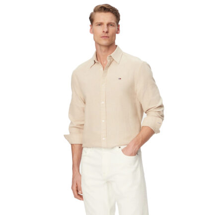 TOMMY JEANS ΑΝΔΡΙΚΟ ΠΟΥΚΑΜΙΣΟ ΛΙΝΟ REGULAR