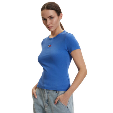 TOMMY JEANS ΓΥΝΑΙΚΕΙΟ SLIM BADGE RIB T-SHIRT
