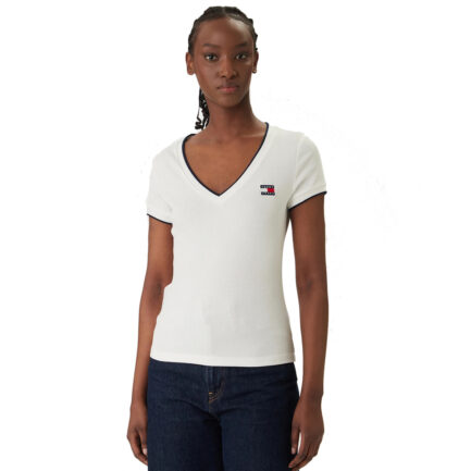 TOMMY JEANS ΓΥΝΑΙΚΕΙΟ SLIM BADGE V-NECK