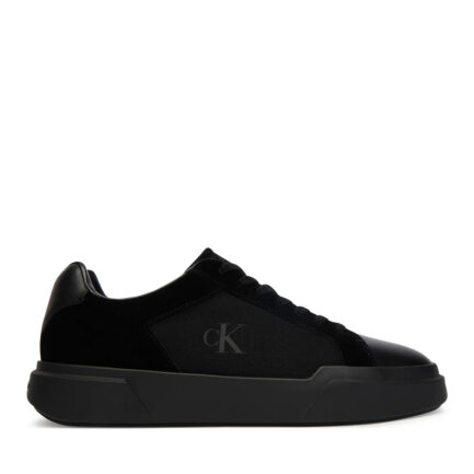 CALVIN KLEIN JEANS CHUNKY CUPSOLE LACEUP CANVAS LEATHER MIX MENS SHOES