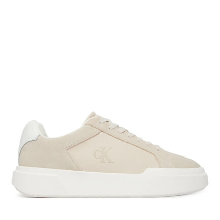 CALVIN KLEIN JEANS CHUNKY CUPSOLE LACEUP CANVAS LEATHER MIX MENS SHOES