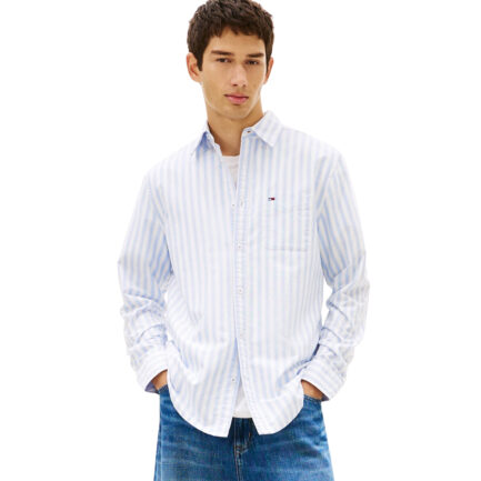 TOMMY JEANS ΑΝΔΡΙΚΟ ΠΟΥΚΑΜΙΣΟ REGULAR STRIPE OXFORD