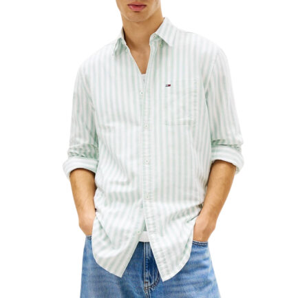 TOMMY JEANS ΑΝΔΡΙΚΟ ΠΟΥΚΑΜΙΣΟ REGULAR STRIPE OXFORD