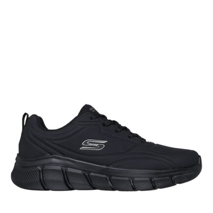 SKECHERS DEBOSSED LACE UP PU MENS SHOES