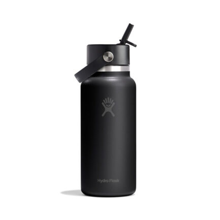 HYDRO FLASK 32 OZ (946 ml) WIDE FLEX STRAW CAP BLACK