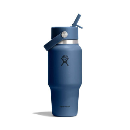 HYDRO FLASK 24 OZ (710 ml) WIDE FLEX STRAW TRAVEL BOTTLE HARBOR BLUE