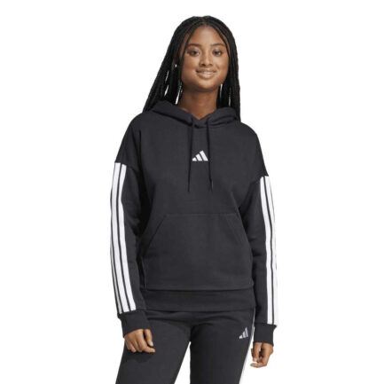 ADIDAS ΓΥΝΑΙΚΕΙΑ ΜΠΛΟΥΖΑ ΦΟΥΤΕΡ ΜΕ ΚΟΥΚΟΥΛΑ 3-STRIPES