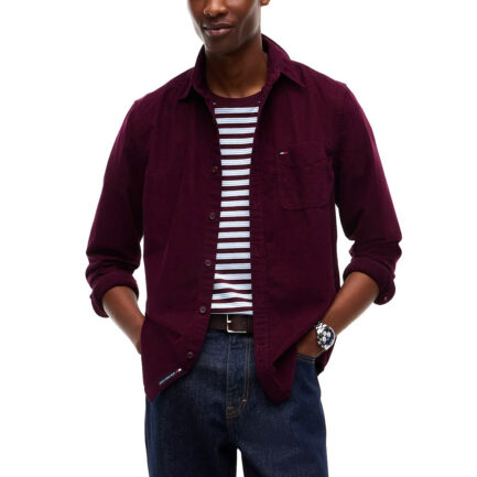 TOMMY JEANS ΑΝΔΡΙΚΟ ΠΟΥΚΑΜΙΣΟ ΚΟΤΛΕ REGULAR