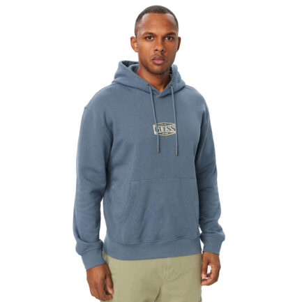 GUESS JEANS ΑΝΔΡΙΚΗ ΜΠΛΟΥΖΑ ΦΟΥΤΕΡ CLASSIC LOGO HOODIE